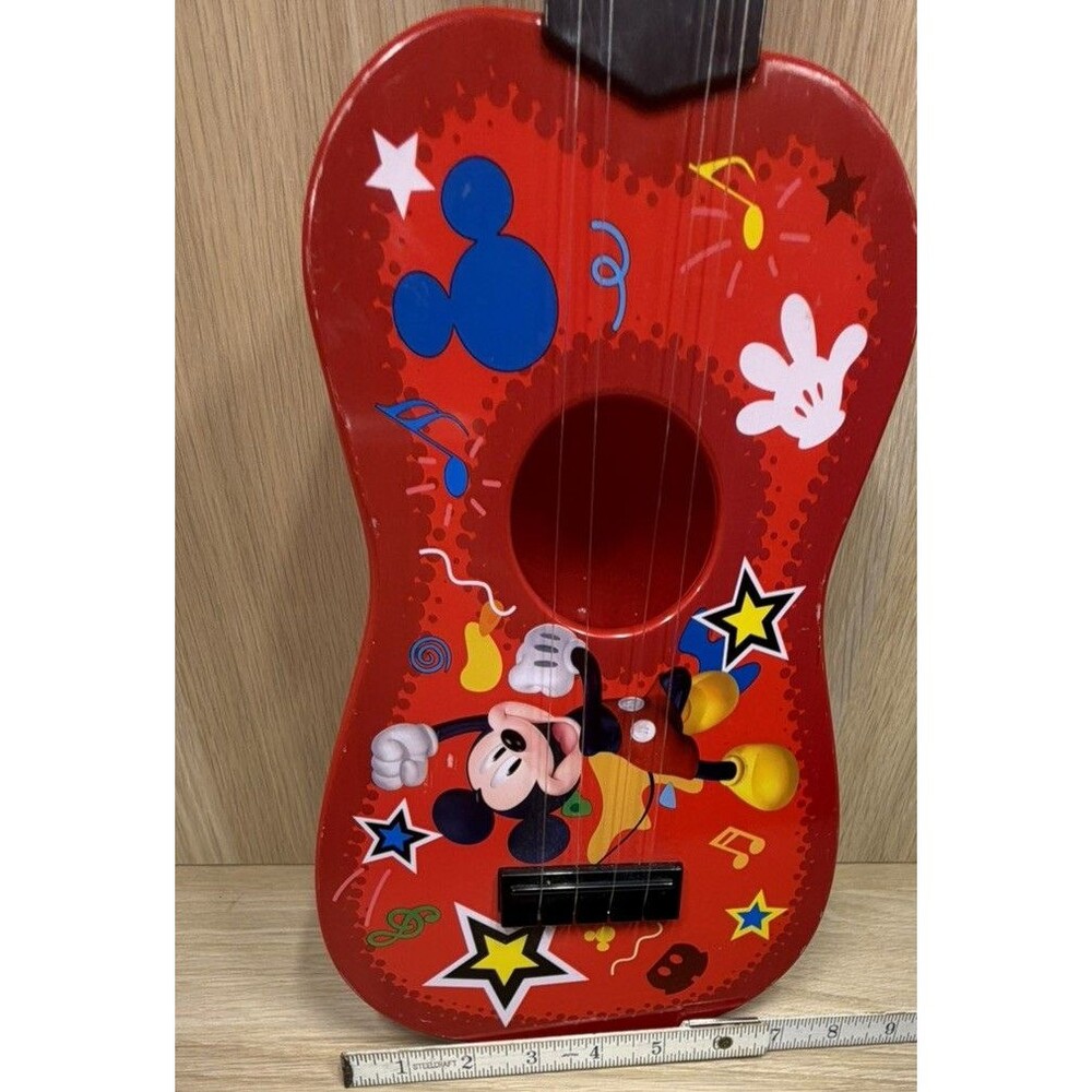 First Act Disney Mickey Mouse Red Acoustic 4-String Plastic Ukulele 23” Beginner
